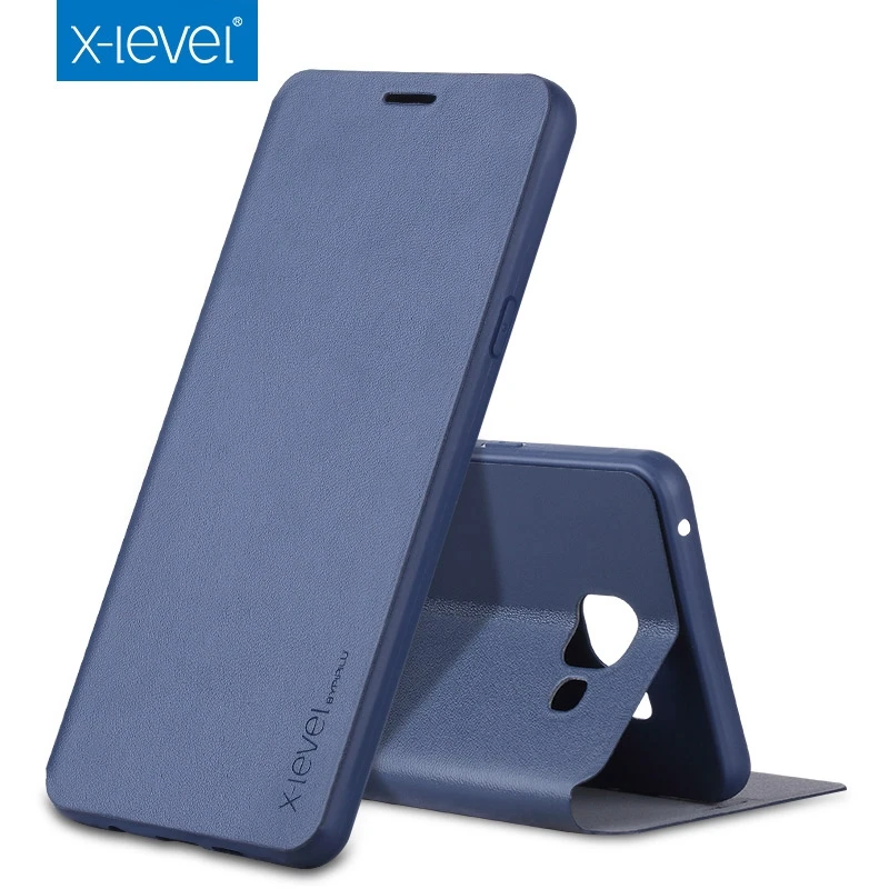 X-Level Чехол-книжка кожаный чехол для samsung Galaxy A7 A5 A3 J3 J5 J7 Prime 2016/2017 A6 A8 плюс 2018 S8 S9