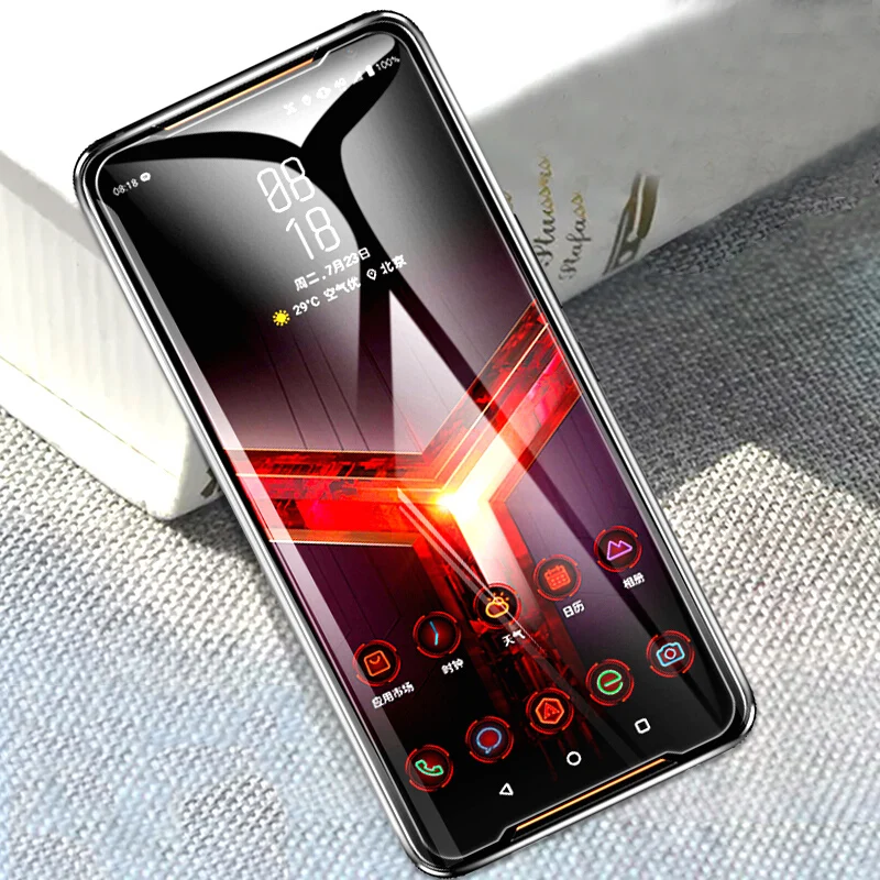 Полное покрытие закаленное стекло для Asus ROG Phone 2 ZS660KL экран с защитой против