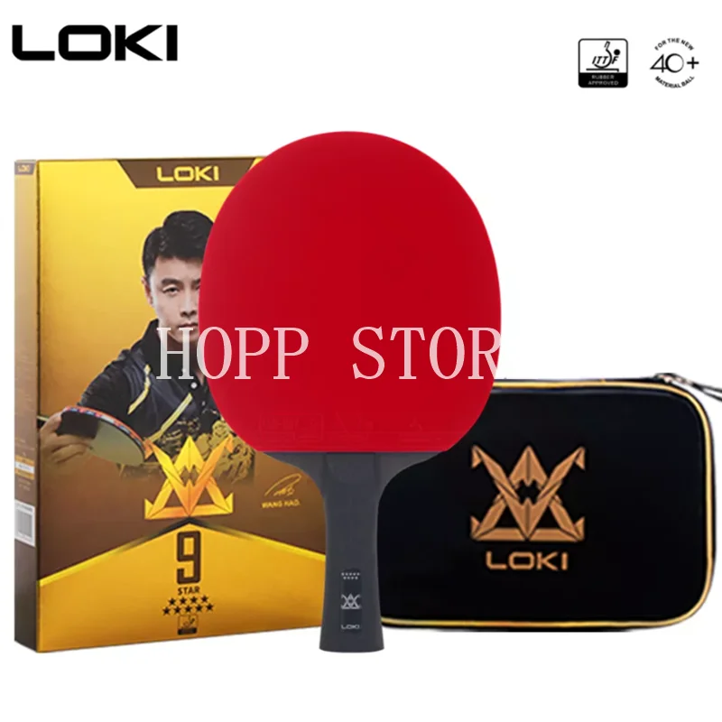 

LOKI 9 Star High Sticky Table Tennis Racket Carbon Blade PingPong Bat Competition Ping Pong Paddle for Fast Attack and Arc