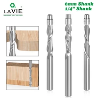 la vie 1 pc 6mm 6 35mm shank solid carbide bearing guided two flute flush trim router bits woodworking milling cutters end mill