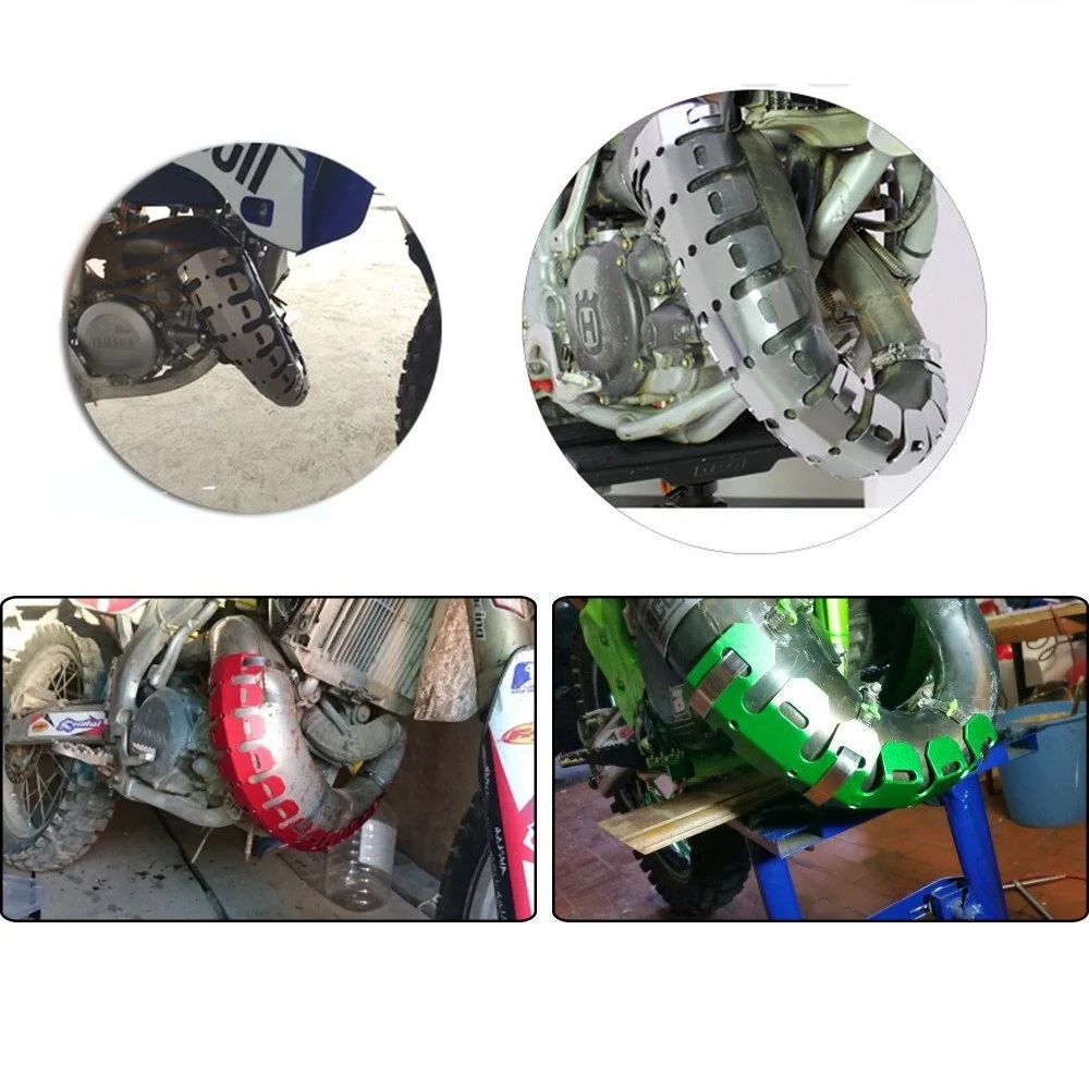 Мотоцикл выхлопной щит глушитель труба Защитная крышка тепловой для HONDA CRF