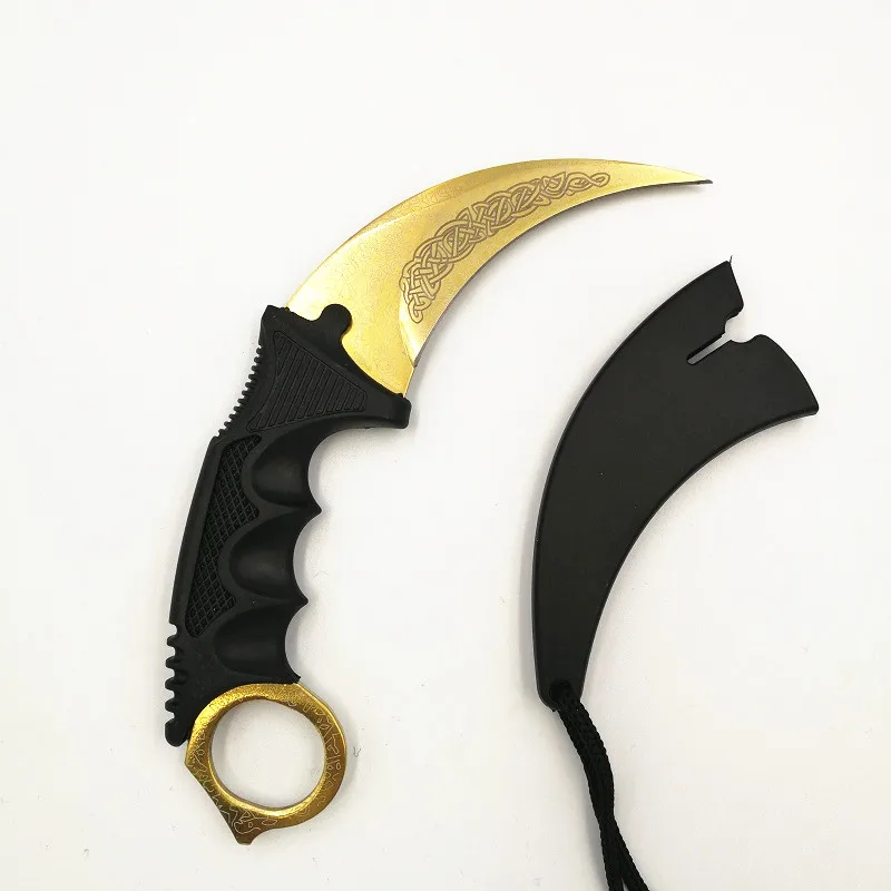 HS инструменты Открытый Csgo Karambit нож охотничьи ножи выживания тактический коготь нож Карманный Самообороны обидный походный инструмент