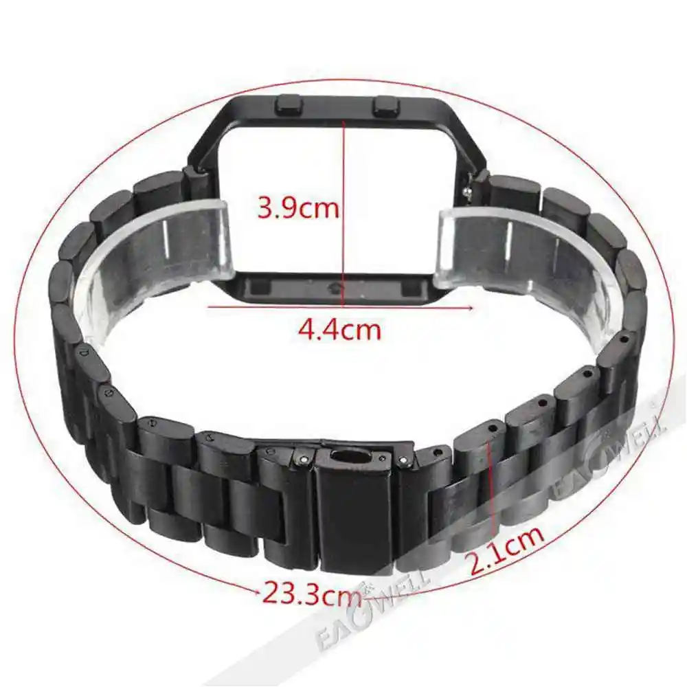 

Stainless Steel Strap Band for Fitbit Versa 22mm Luxury Loop Wristband Belt Replacement Bracelet Adjustable Detachable Watchband