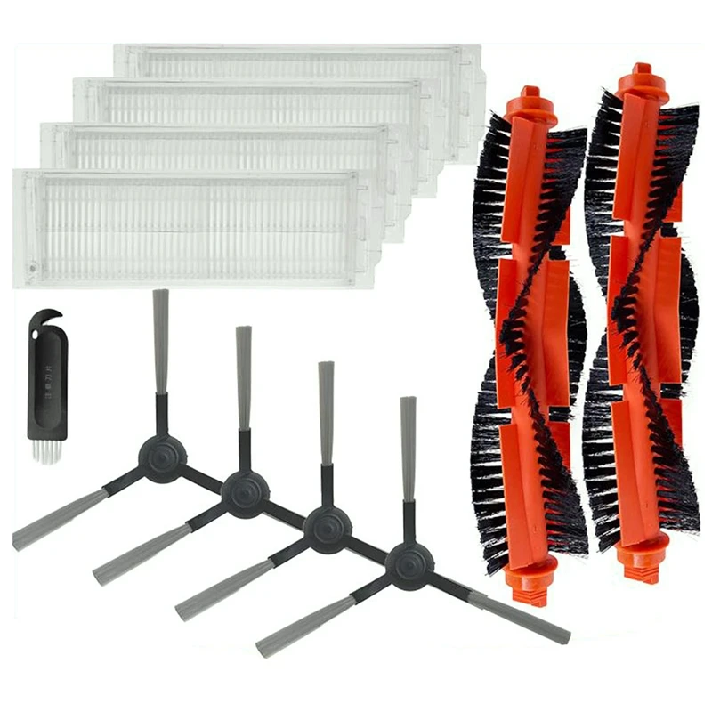 

AD-Parts Hepa Filter Main Brush Side Brush Mop Cloth for Xiaomi STYJ02YM Viomi V2/V2 PRO Conga 3490 Robot Vacuum Cleaner