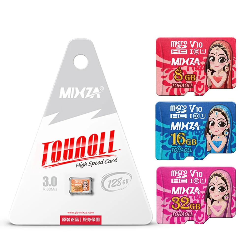 Оригинальный MIXZA богиня слот для карт памяти 256 ГБ 128 Гб 64 U3 80 МБ/с. 32 sd карта Class10 UHS 1