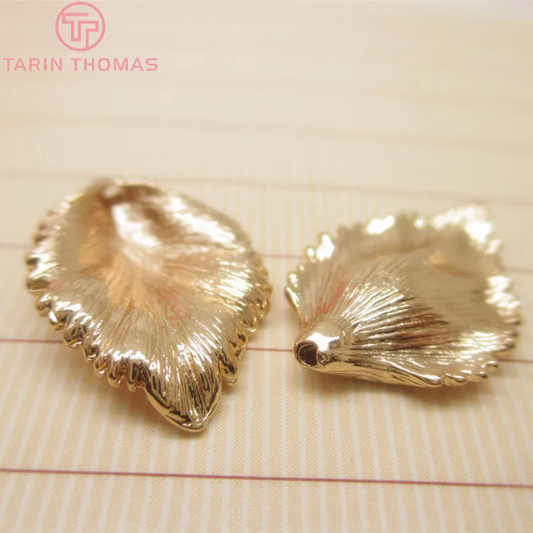 10 шт. латунные бусины с покрытием под золото 12 х17 мм|diy jewelry accessories|jewelry accessoriesbead caps |