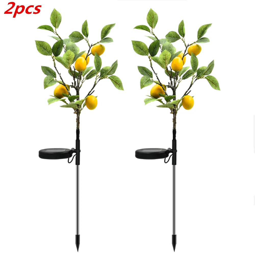 2 шт./лот солнечный светильник Лимонное дерево садовый светодиодный для газона