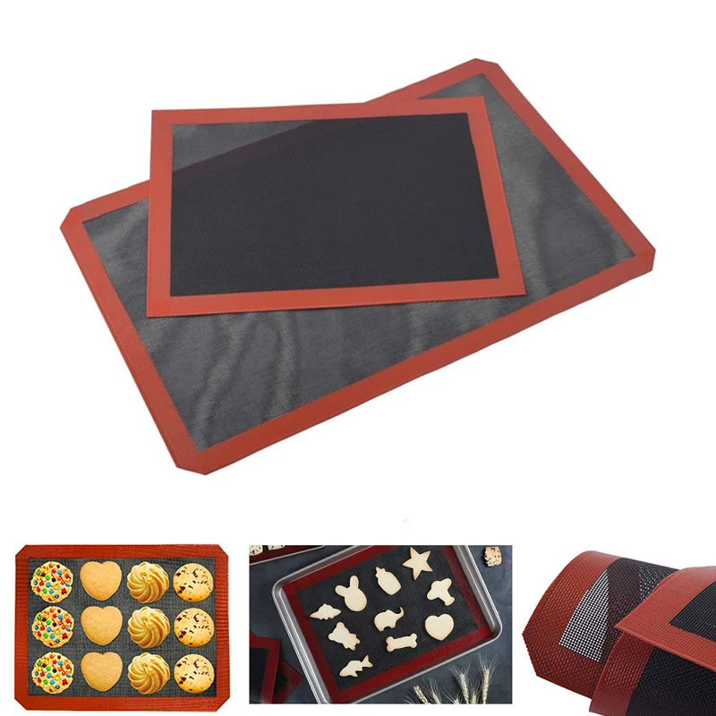 

Non Stick Perforated Silicone Baking Mat 30x40 Heat Resistant Oven Sheet Liner For Bread/Cookie/Biscuits/Puff/Eclair Pastry Mat