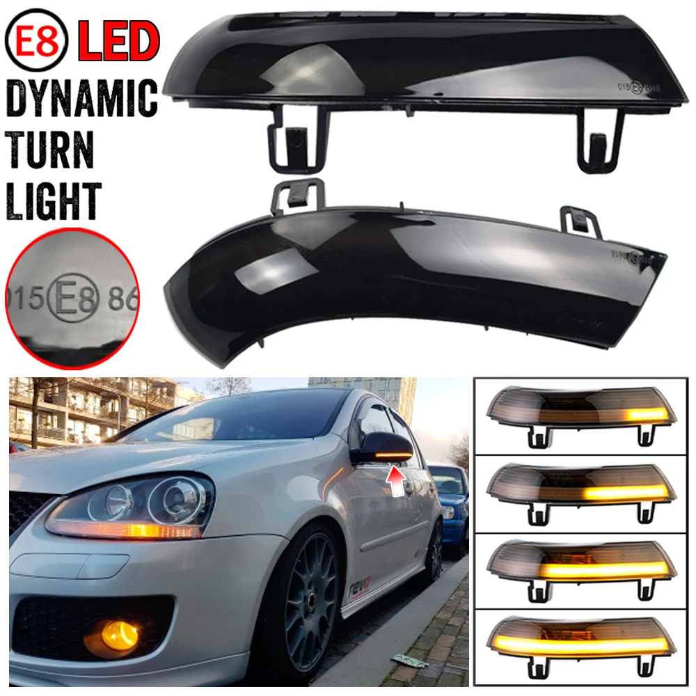 2 шт. для VW GOLF 5 GTI V MK5 Jetta Passat B5.5 B6 Sharan Superb EOS Динамический светодиодный поворотник