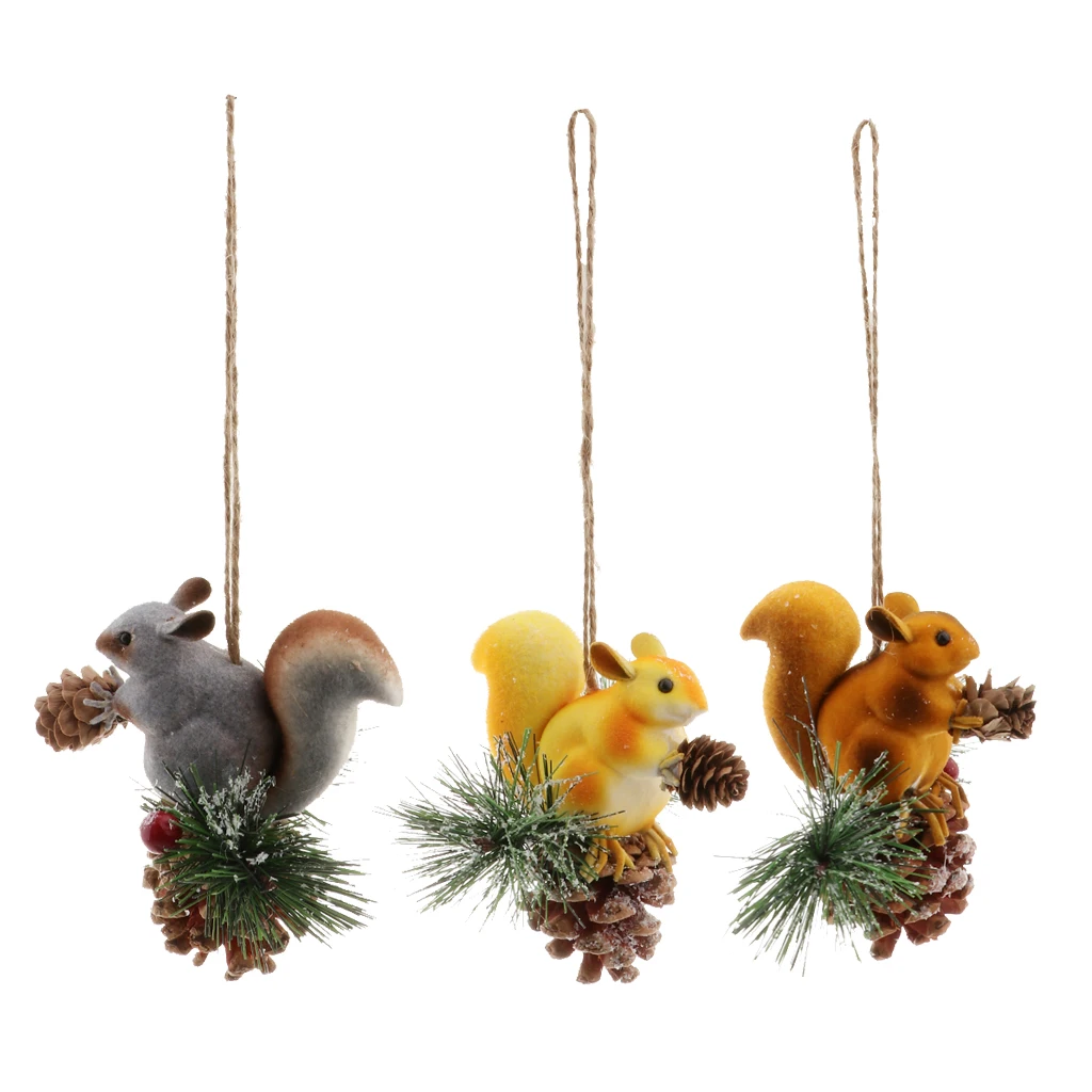 

Artificial Squirrel ing Pendants For Home Xmas Party Decor