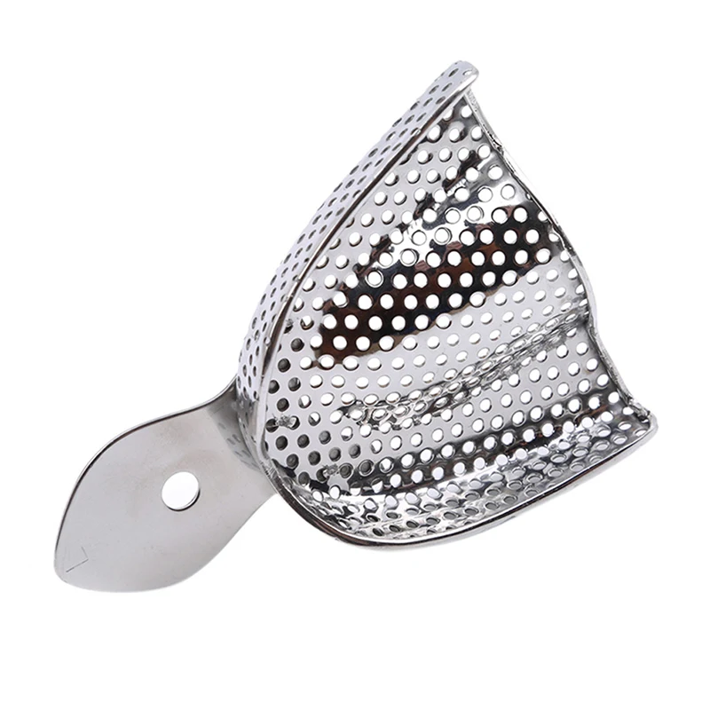 

2Pcs Stainless Teeth Holder Trays Dental Impression Trays Central Supply Durable Dental Care Teeth Holder For Dental Tools