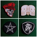 2 шт.лот нашивки с черепомпанком вышитые нашивки для одежды термоклейкие нашивки для одежды нашивки на одежду аппликация сделай сам