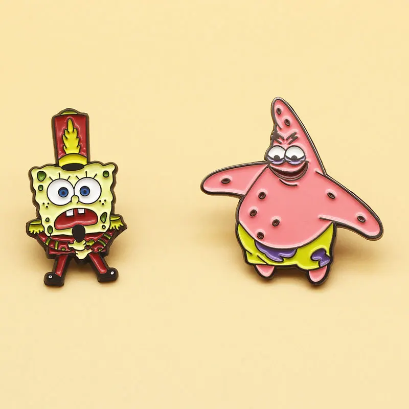 

XM-funny Japanese cute cartoon brooch personality metal badge student backpack pin anime accessories