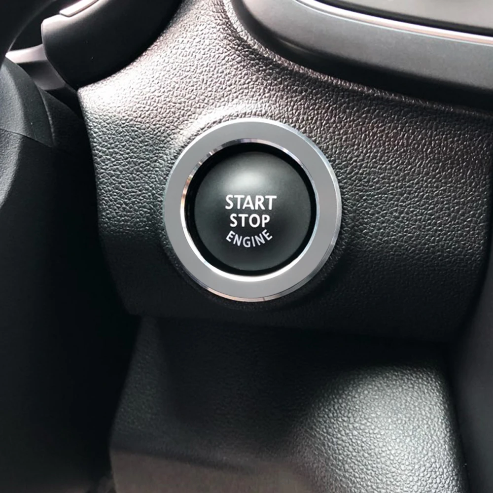Car Sticker Accessories Styling Start Stop Engine Ring Case For Renault Koleos Fluenec Megane Latitude Kadjar Captur Cover | Автомобили и