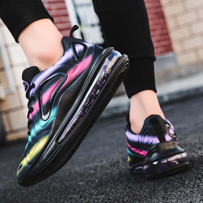 

2020 new fashion men's jogging shoes autumn and winter air cushion breathable shoes lightweight waterproof sports shoes