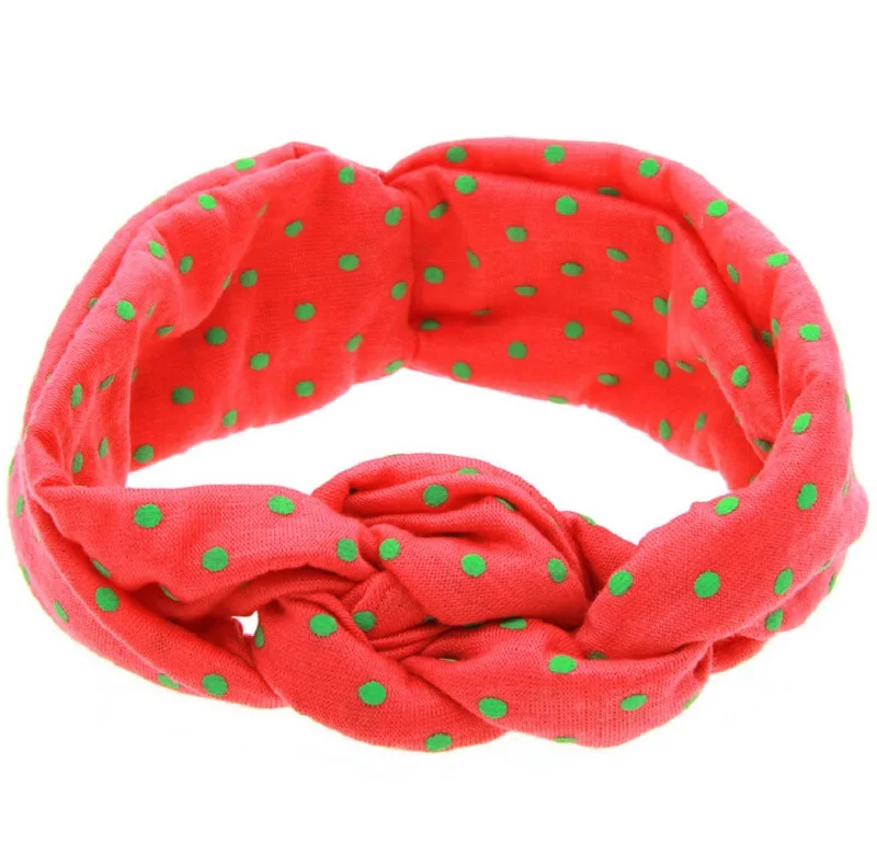 Детский ободок в горошек повязка для волос с плетением аксессуары HB518S|Аксессуары