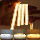 Водонепроницаемая светодиодная лента COB IP68, 12 В, 24 В, 384 светодиодовм, сверхъяркая гибкая светодиодная лента, ленсветильник для наружного декора