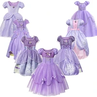 infant baby girls sofia princess costume halloween cosplay clothes toddler party role play kids fancy sofia dresses for girls