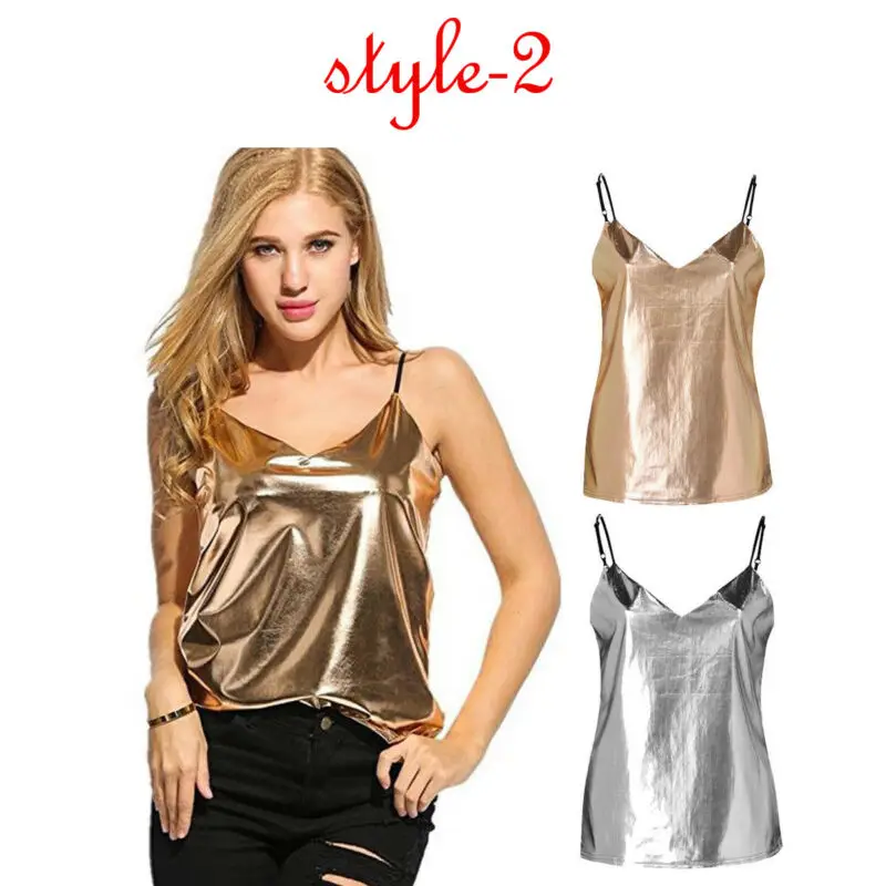 Новое поступление женский модный пикантный Топ без рукавов с V образным вырезом