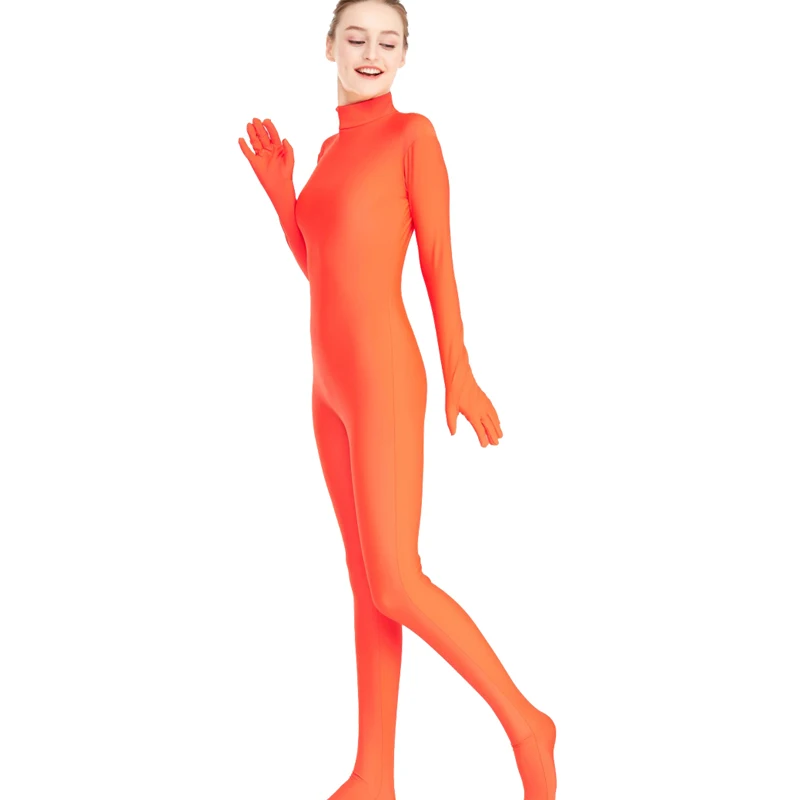 Женский полный купальник боди трико лайкра спандекс зентай сексуальный высокий