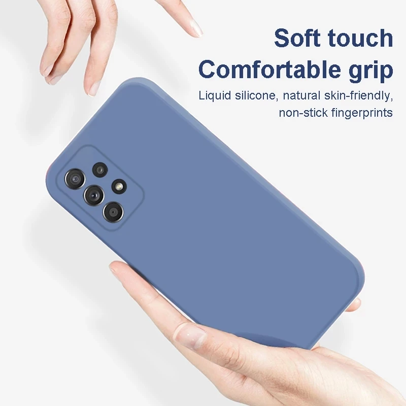 original square soft liquid silicone phone case for samsung galaxy s22 ultra s21 fe s20 s10e s10 s9 s8 plus note 20 10 9 8 cover free global shipping