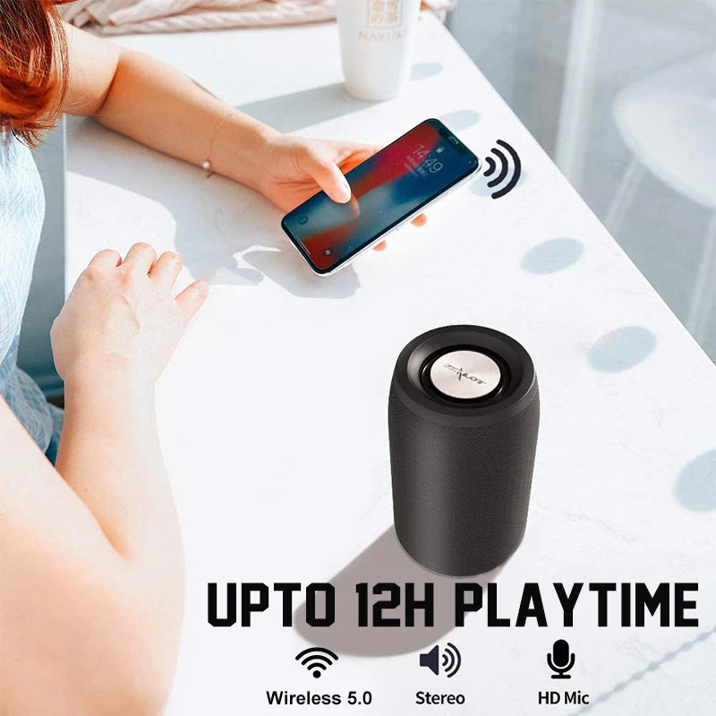 Мини портативный Bluetooth-динамик TWS с микрофоном Беспроводная колонка поддержкой