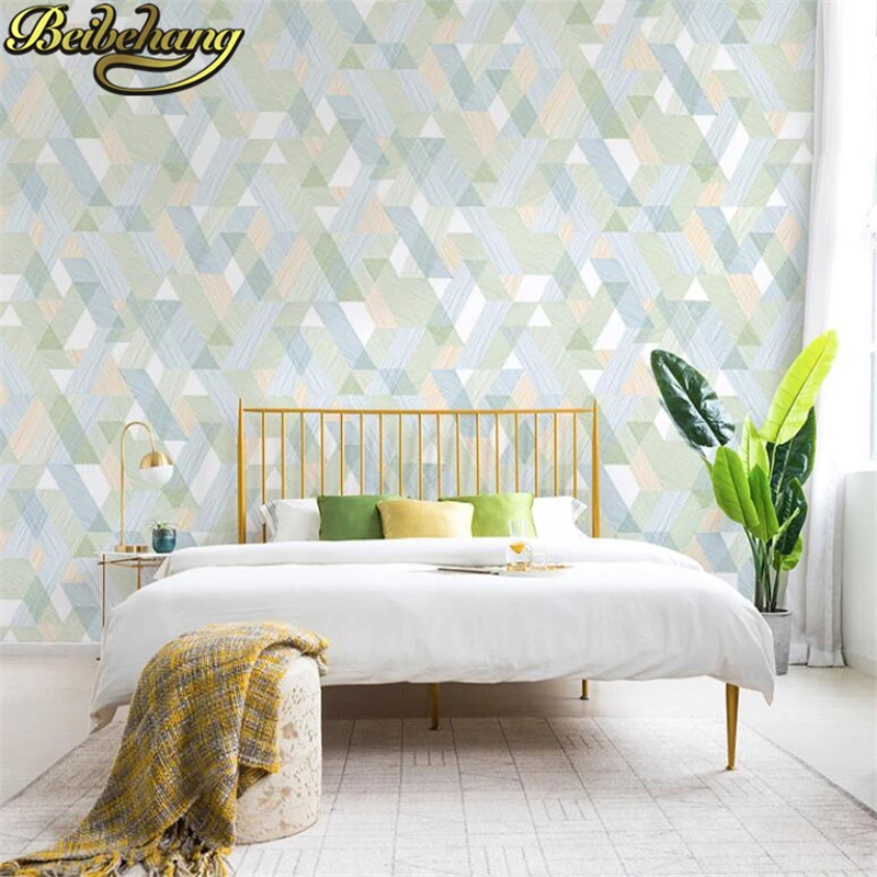 3D каменные обои для отеля в стиле ретро с геометрическим узором украшения дома 3d