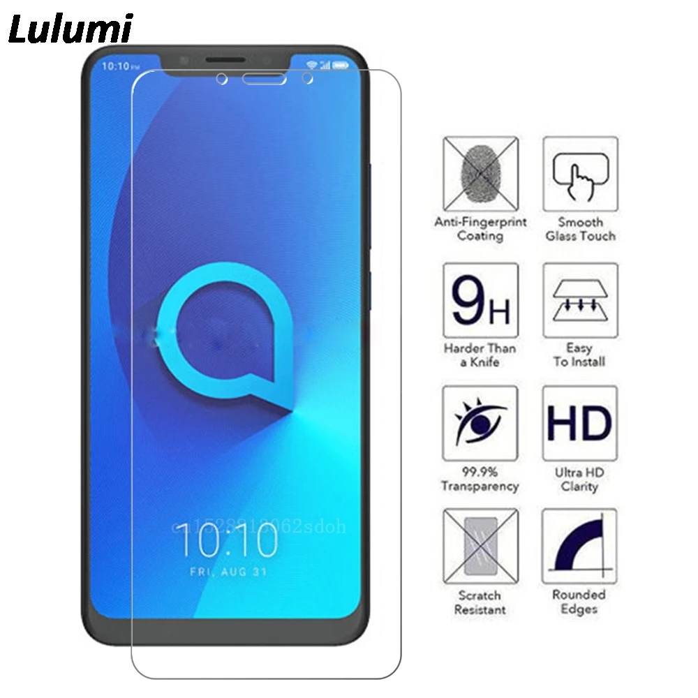 Закаленное стекло 9H 2.5D премиум-класса для Alcatel 5 V Защитная пленка 6 2&quot | Мобильные