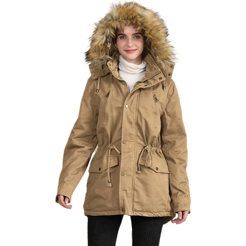 2021 New Winter Jacket High Quality Hooded Coat Women Fashion Jackets Winter Warm Woman Clothing Casual Parkas