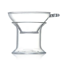 heat resistant high borosilicate cup glass leak filter tea set accessories kung fu tea set glass roller filter tea leak aq283