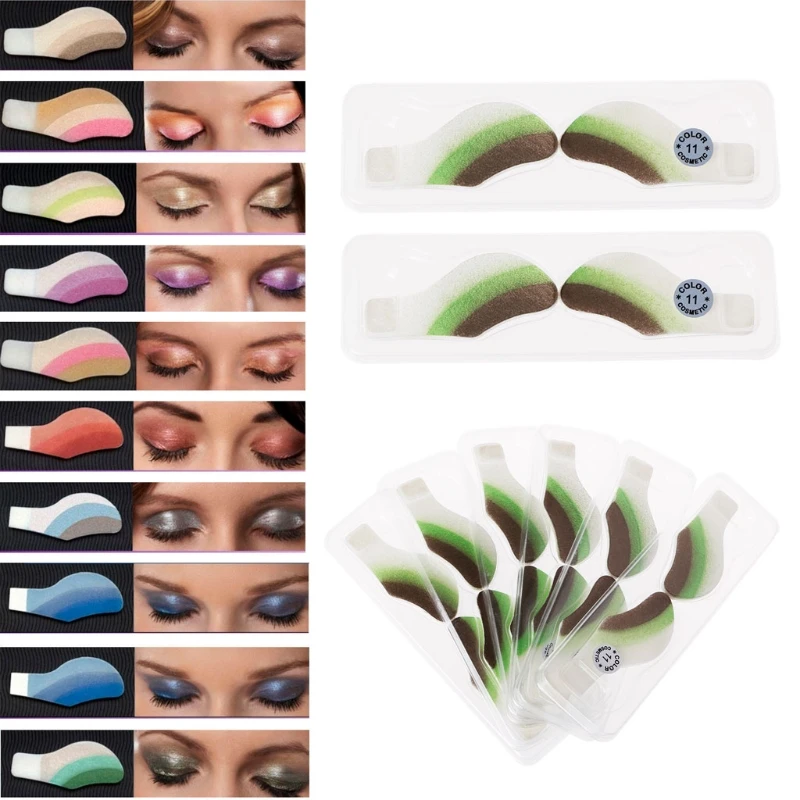 6 пар Случайных Смешанных мгновенных теней для век временные тату Макияж Листы