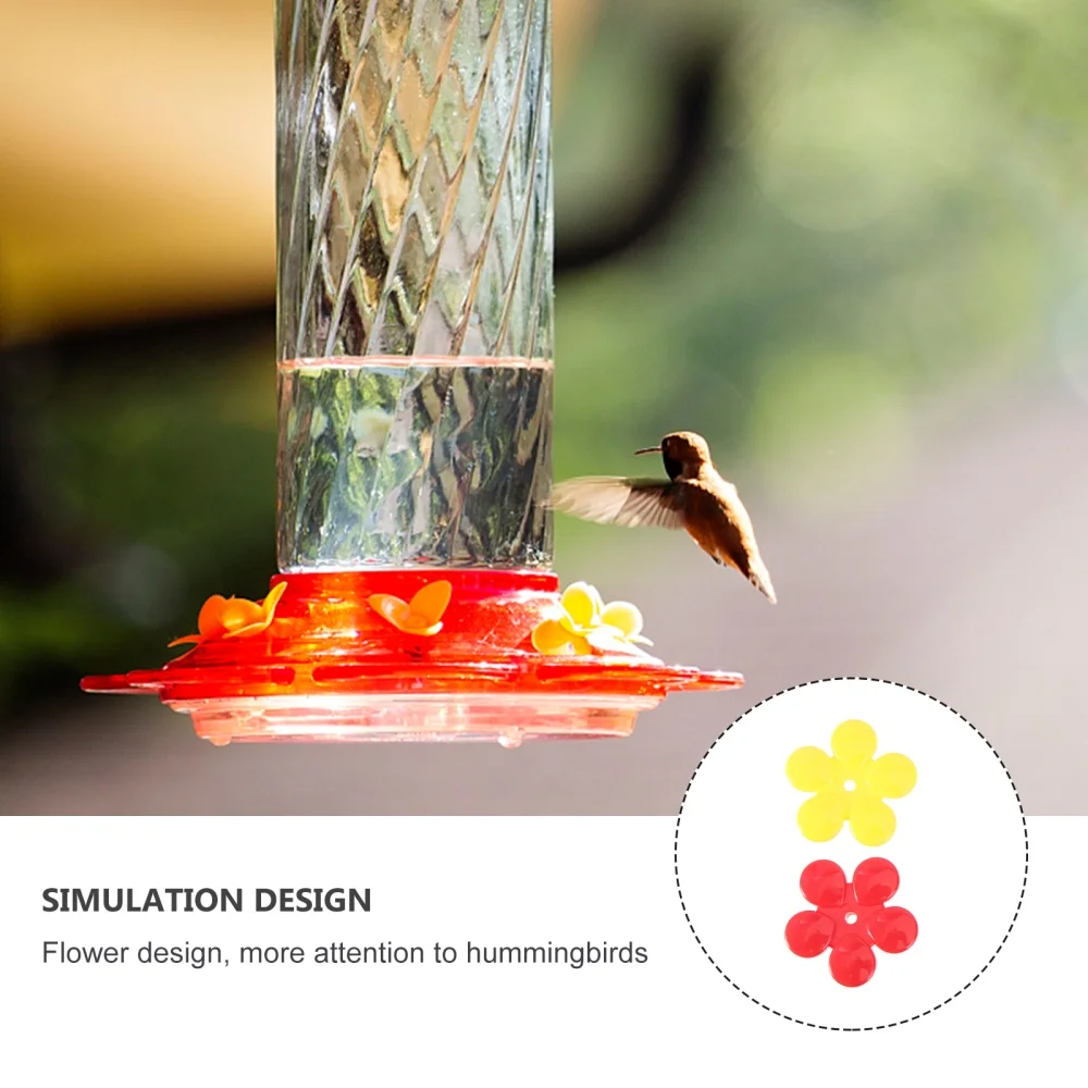

20pcs Hummingbird Food Water Feeders Bird Food Dispensers Feeding Tools