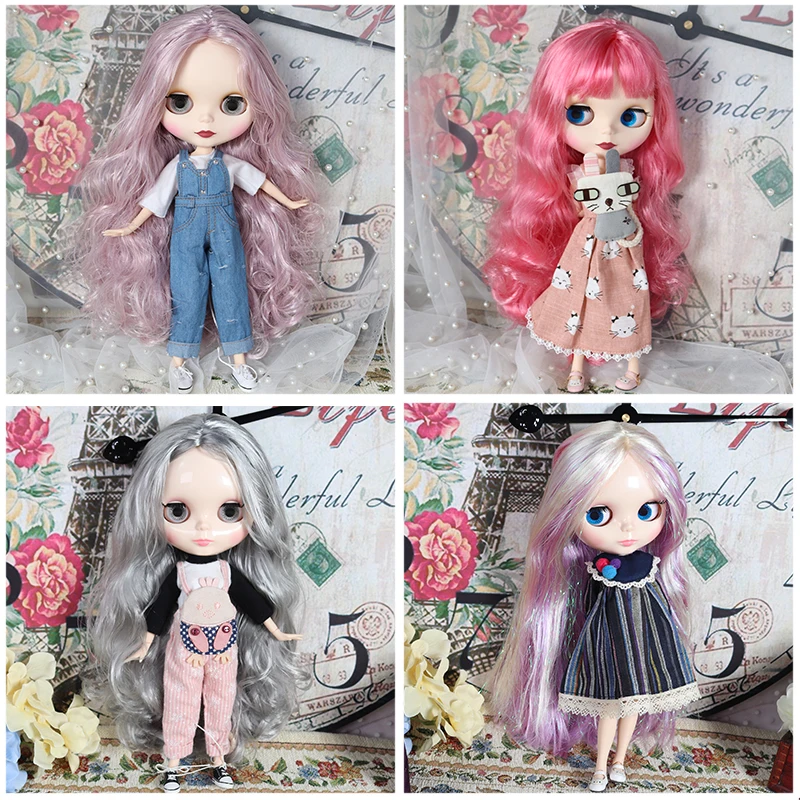 Blyth кукольные 19 суставы тела Мода парик из белой кожи ледяной BJD 30 см 1/6 Обнаженная