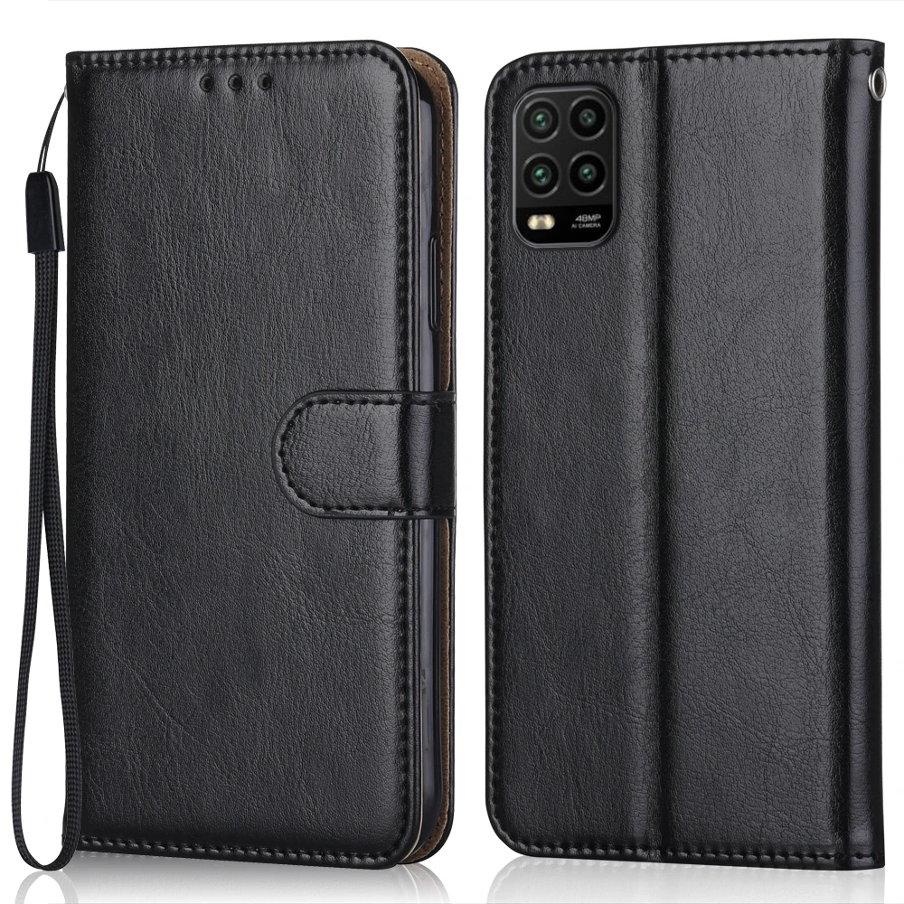 

Folio Luxury Leather Case for Xiaomi Mi 10 Lite M2002J9G Wallet Flip Case for Xiaomi 10 Lite 10lite Phone Bag Mi10 Lite