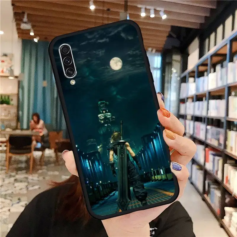 

Final Fantasy VII Phone Case For Samsung A20 A30 30s A40 A7 2018 J2 J7 prime J4 Plus S5 Note 9 10 Plus