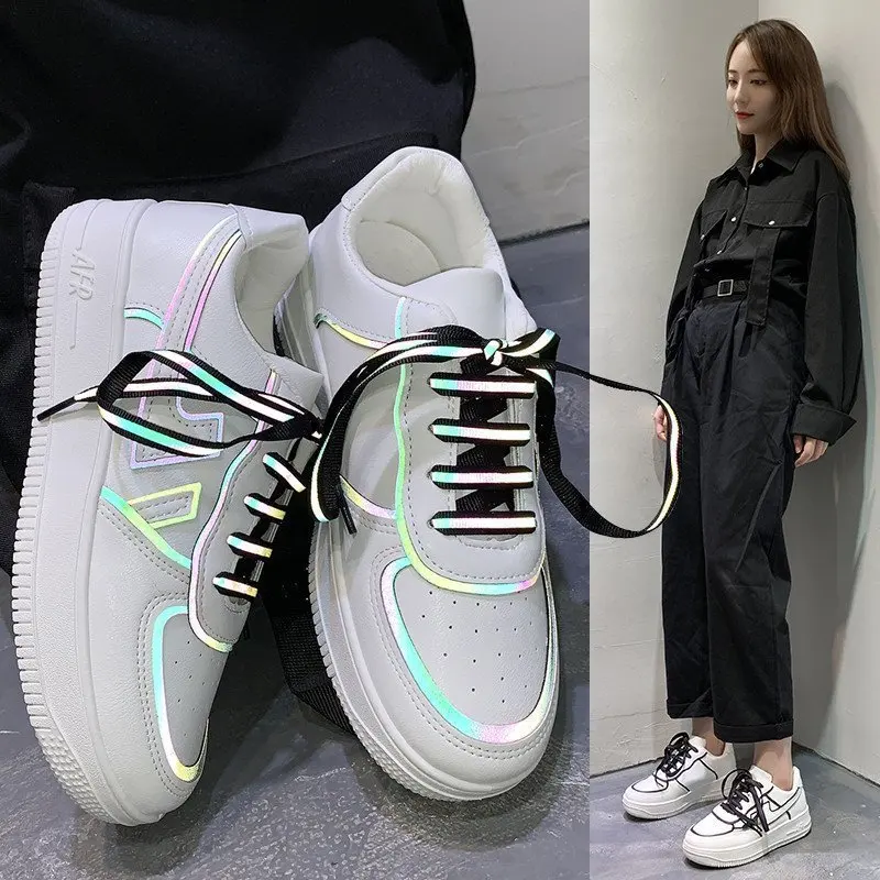

Casual shoes female students sports new thick-soled shoes versatile personality white shoes comfortable and durable trend hot
