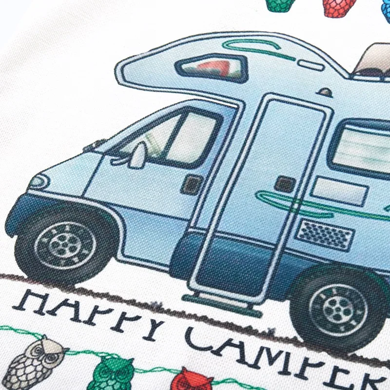 Хит продаж новинка Модный чехол для подушки Happy Campers наволочка домашний декор