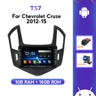 Автомобильный стереоплеер с GPS-навигацией для Chevrolet Cruze 2012-2015 с HD камерой заднего вида DVR FM-радио Поддержка TPMS SWC WiFi