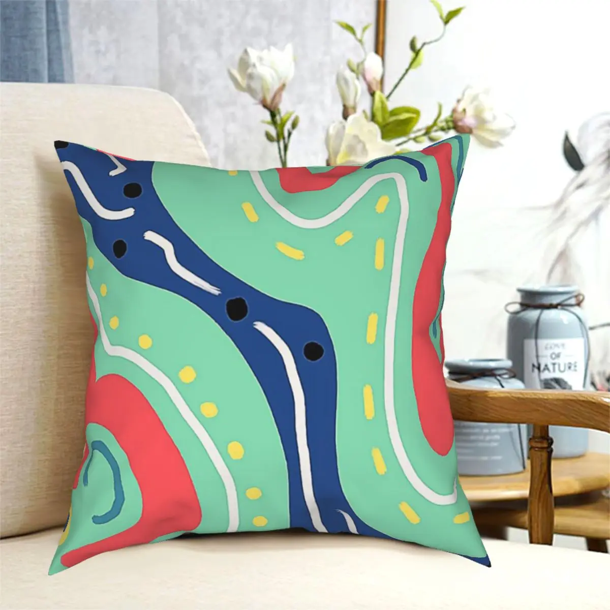 

Modern Simple Abstract new summer fashion Throw Pillow Cushion Cover Decorative Pillowcases Case Home Sofa Cushions