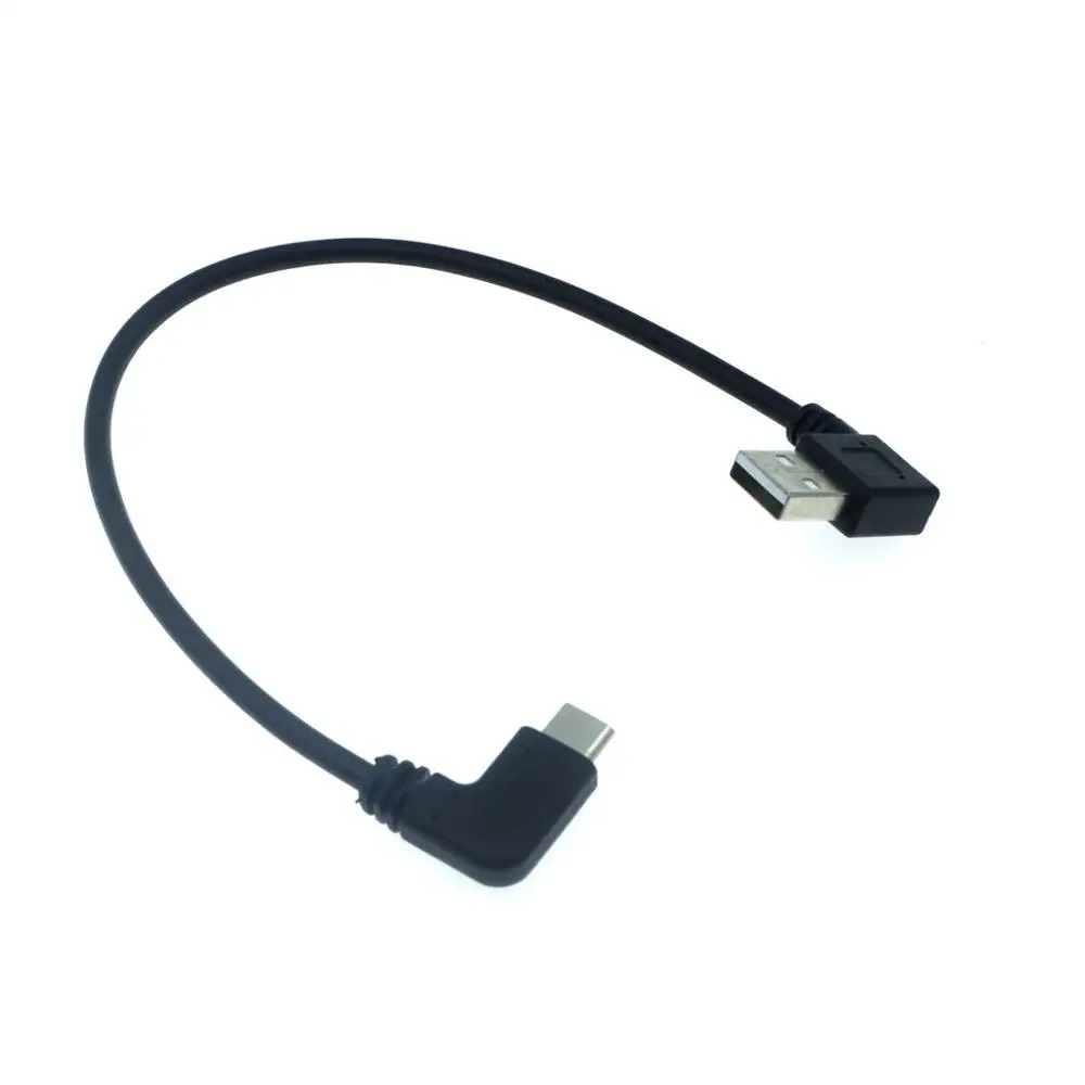 Двойной локоть Тип с портом типа C для USB A мужской USB3.1 Мужской 90 градусный