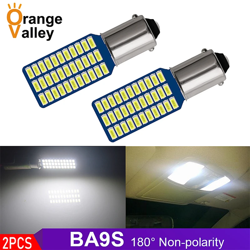 

Светодиодсветодиодный лампа для автомобильного заднего освесветильник T4W BA9S H6W 15 33, 4014 SMD, 12 в пост. Тока, 2 шт.