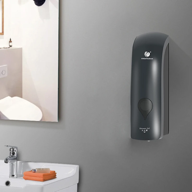 

300ml Wall Mount Manual Soap Dispenser Bathroom Disinfectant Dispenser Holder