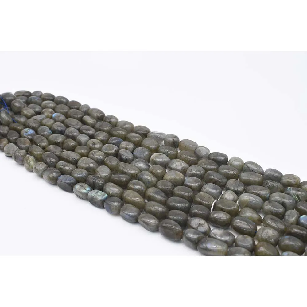 

12x16mm AA Natural Smooth Labradorite irregular Oval Stone Beads For DIY necklace bracelet jewelry make 15 "free delivery