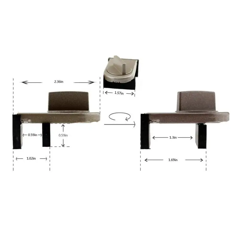 Практичная раздвижная створчатая пробка замки для шкафов ремни двери защита от