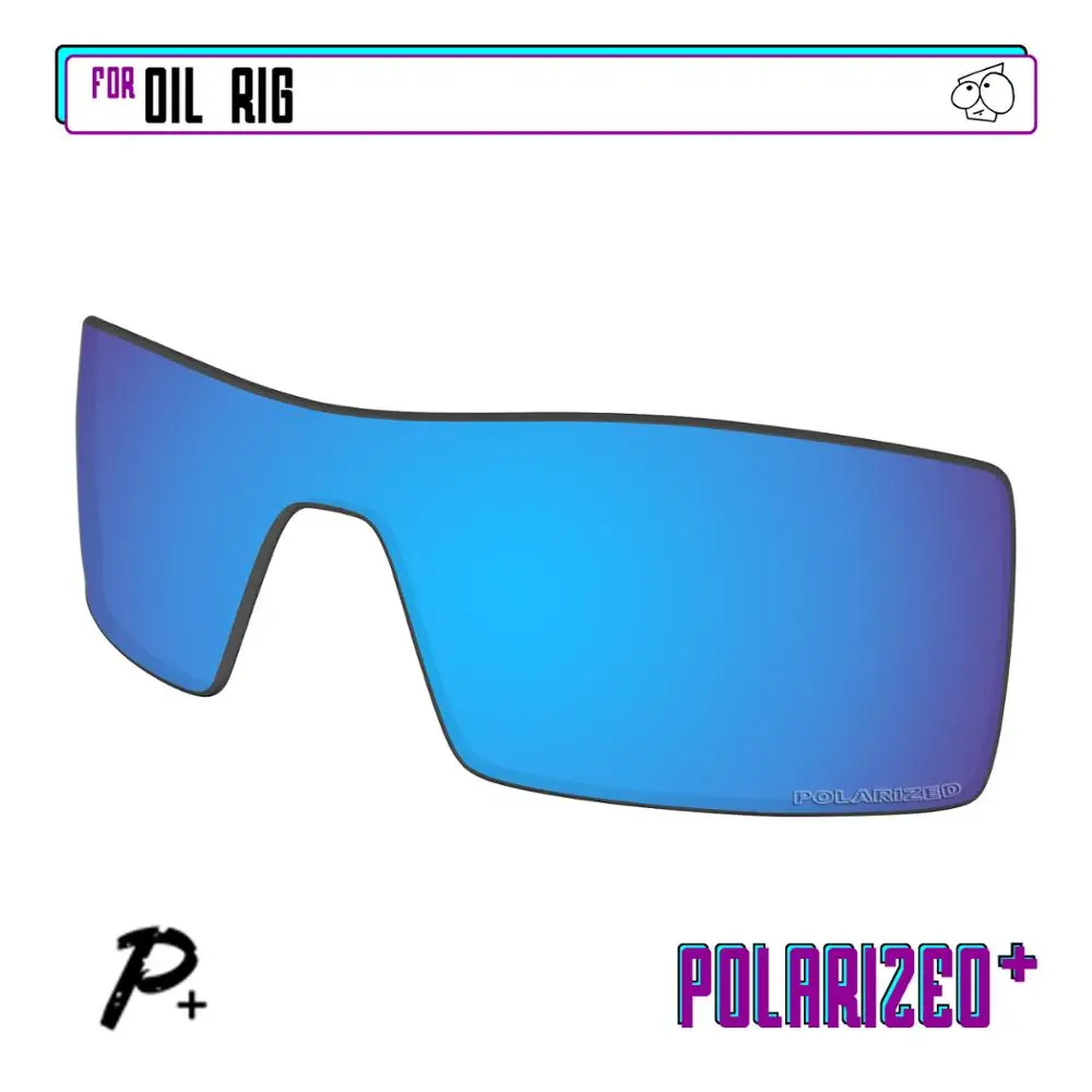 

Ezrelease поляризованные Сменные линзы для-солнцезащитные очки Oakley Oil Rig-Blue P Plus