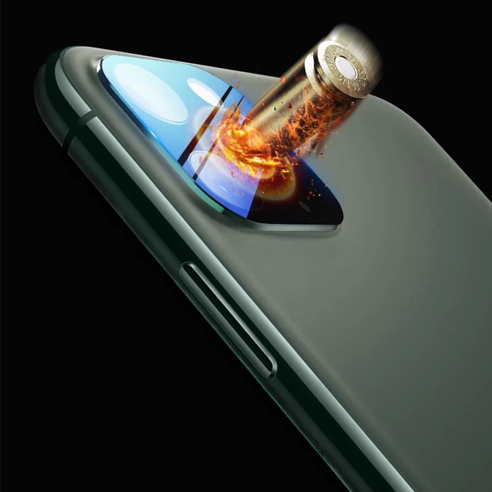 Защитная пленка для объектива камеры iPhone 11 Pro Max металлическая задняя камера