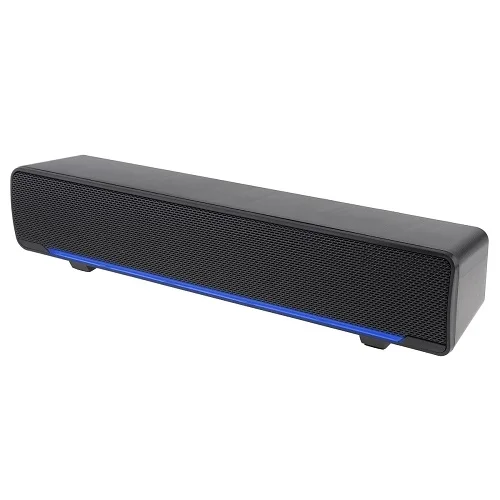 Black SADA V-196 USB Компьютерные колонки аудио Настольный сабвуфер мультимедийная полоса Саундбар объемный звук коробка для ПК ноутбук телефон Mp4 - Цвет: Black
