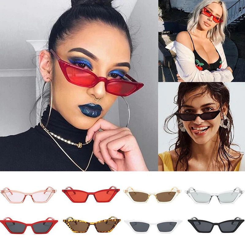 

Onever Fashion Small Frame UV400 Sun Shades Glasses Women Vintage Cat Eye Sunglasses Street Eyewear Luxury Trending Sunglasses