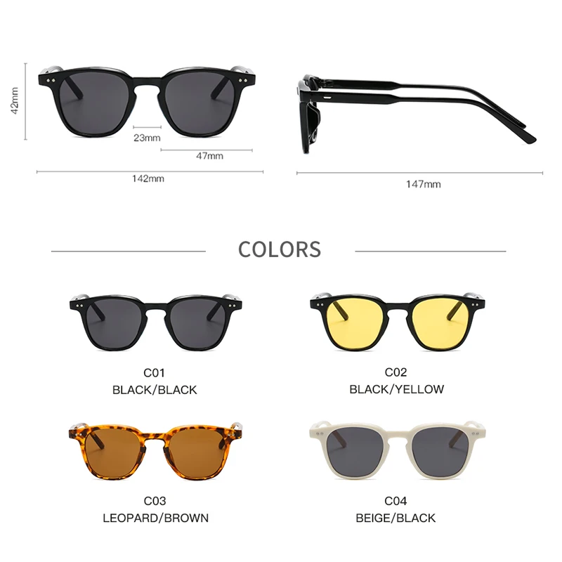 

LongKeeper Fashion Square Leopard Brown Sunglasses Women Brand Designer Square Sun Glasses Female UV400 Protection lentes de sol