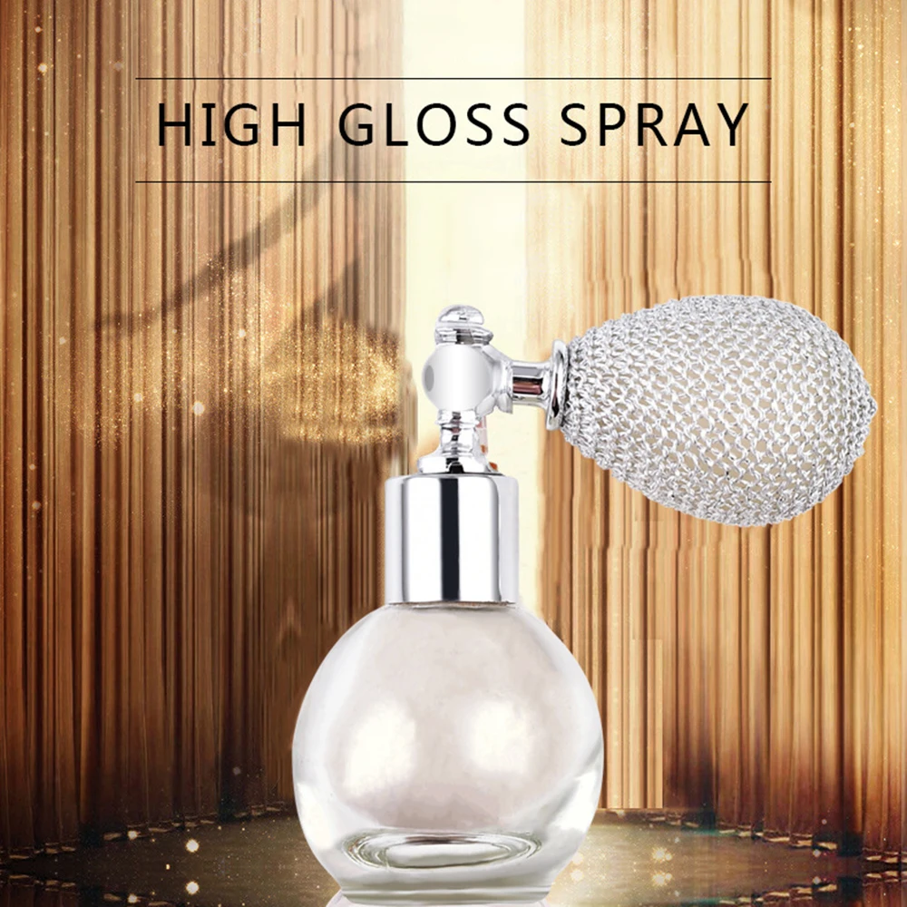 

New Sparkle Powder Shimmer Makeup Spray Gloss Spray Face High Highlighter Powder Spray Body Glitter